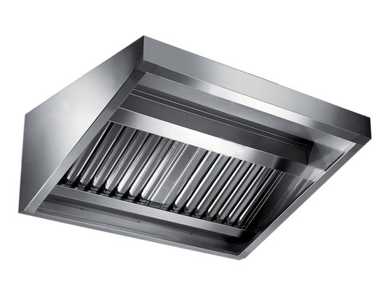 wall exhaust hood cr/2000 line, without motor and with coil active filters