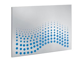 blue perforated frontal panel