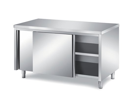 cabinet tables with sliding doors