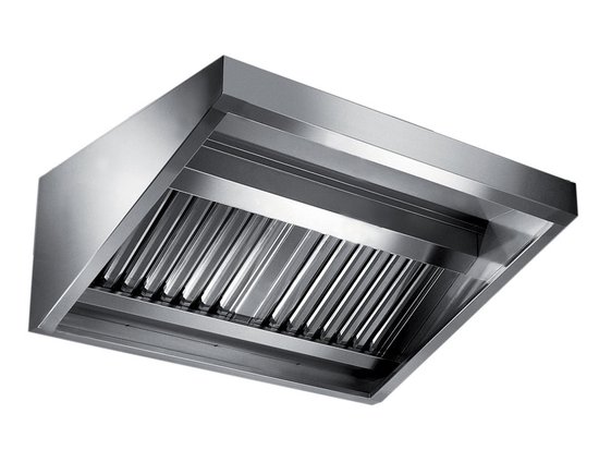 wall exhaust hood er/2000 line, with motor and coil active filters