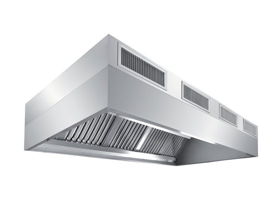 balanced fluxes double skin wall exhaust hood with air supply fb/5000 line