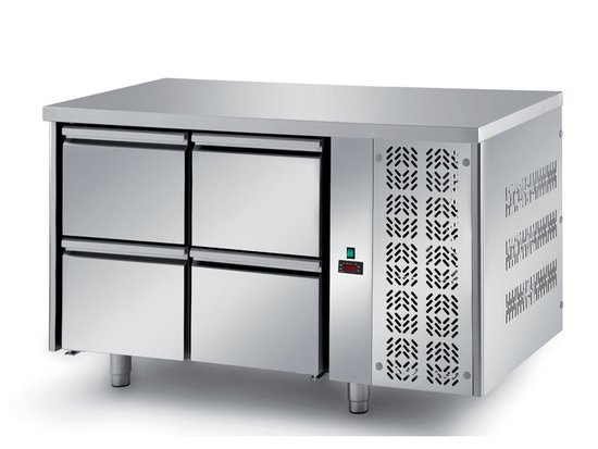 refrigerated ventilated tables with motor, 4 drawers mod. fgl3