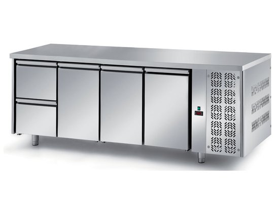 refrigerated ventilated tables with motor, 3 doors and 2 drawers mod. fgn2