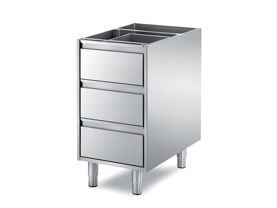 three-drawer units - drawers h 15 cm