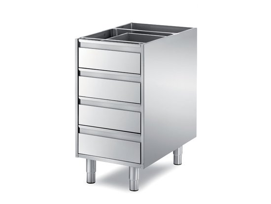 four-drawer units - drawers h 10 cm