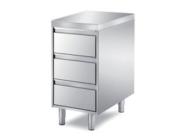 unit with 3 drawers