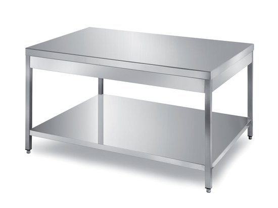 tables with 1 under shelf, rounded front edge on one side