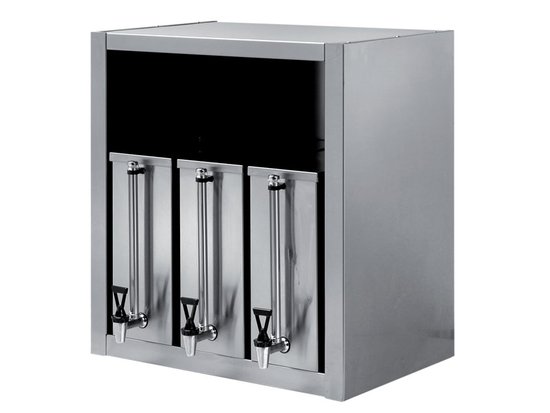 wall cabinets with fluid containers