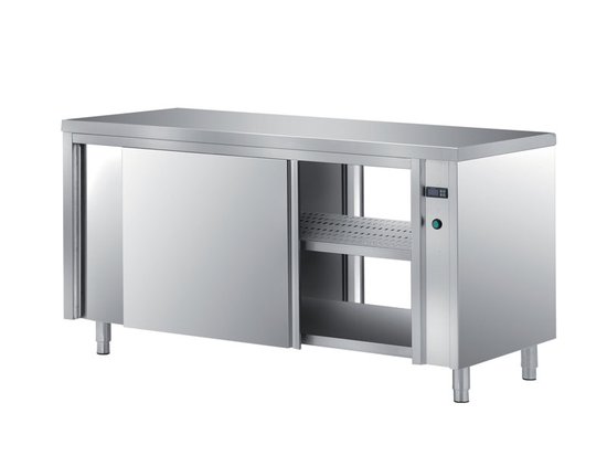 pass through heated cabinet tables
