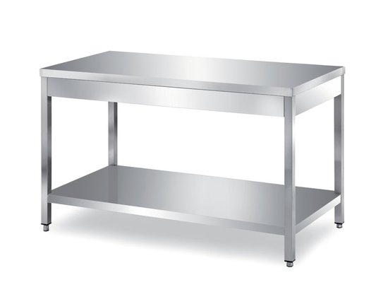tables on legs with undershelf